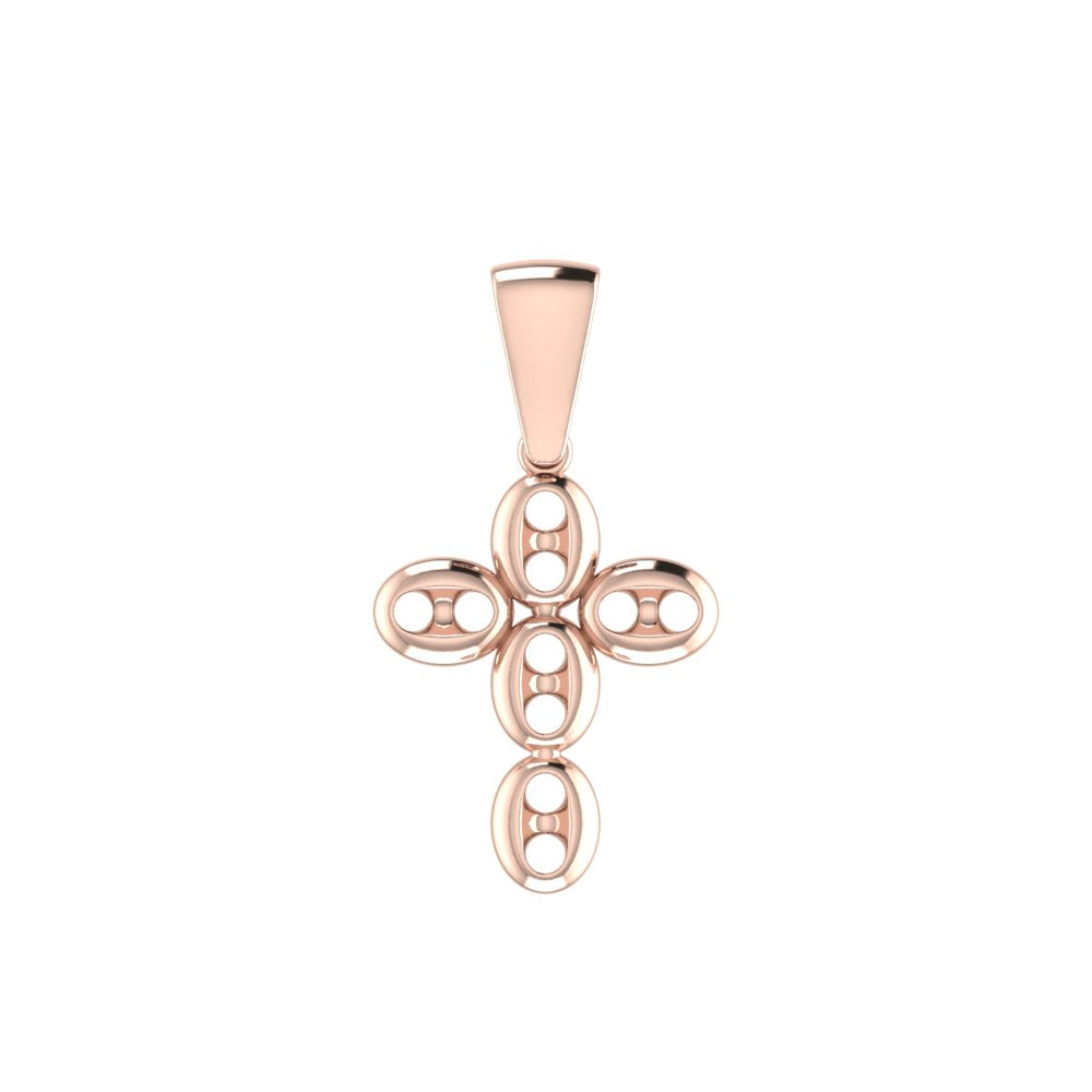 Puff Mariner Link Cross Gold