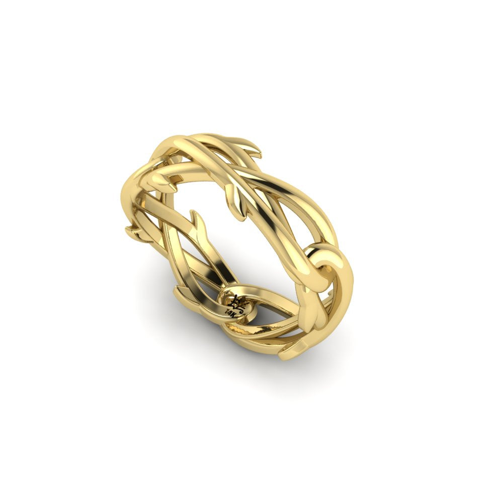 Crown Of Thorns Ring Gold