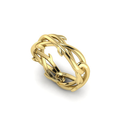 Crown Of Thorns Ring Gold